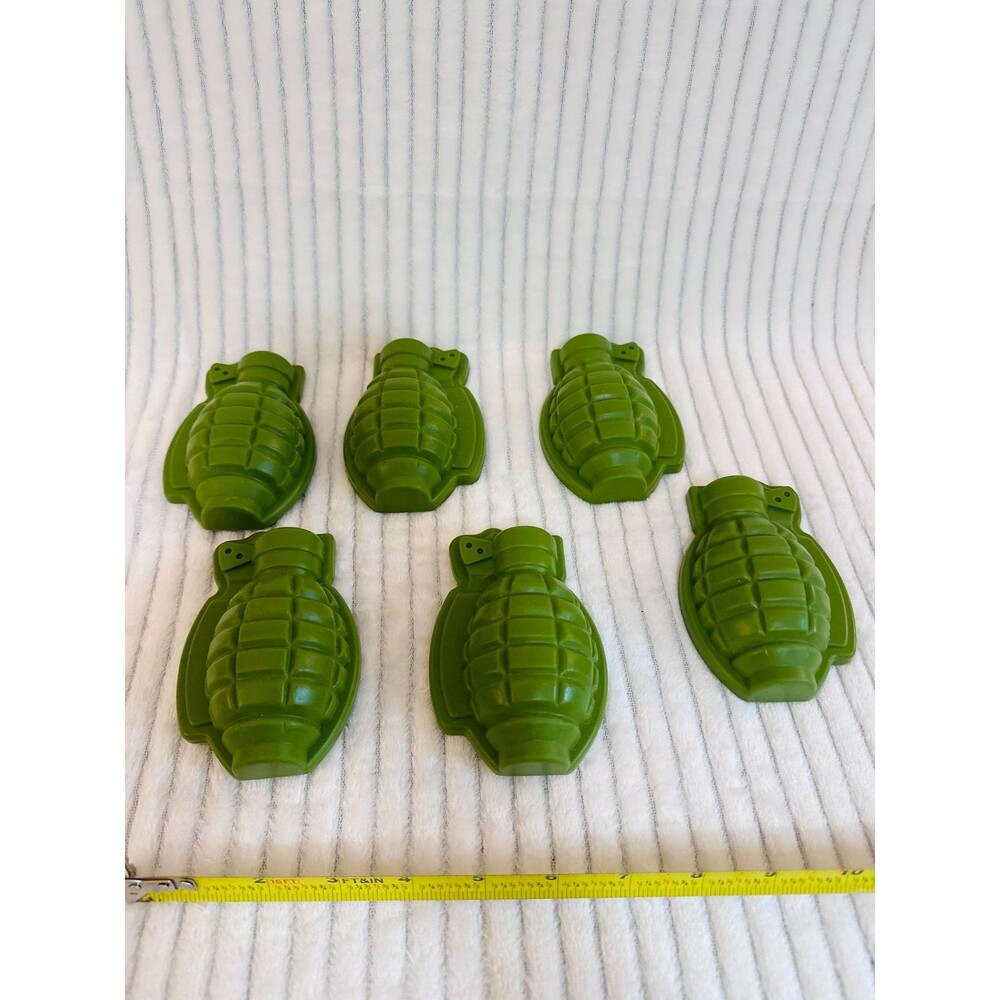 Grenade Ice Mold Life Size 3D Hand Grenade Set of 3
